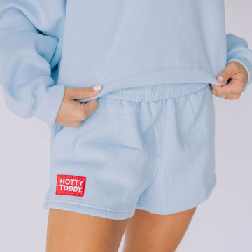 The Becca Shorts Hotty Toddy Label | Light Blue