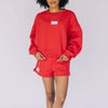 The Becca Shorts Hotty Toddy Woven Label | Bright Red