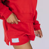 The Becca Shorts Hotty Toddy Woven Label | Bright Red