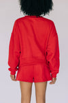 The Becca Shorts Hotty Toddy Woven Label | Bright Red
