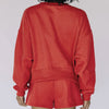 The Becca Shorts Woo Pig Sooie Woven Label | Crimson