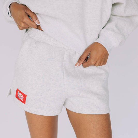 The Becca Shorts Roll Tide Woven Label | Ash