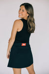 The Anna Active Skort Roll Tide Woven Label | Black