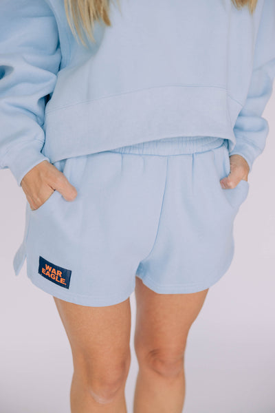 The Light Blue Becca Shorts | War Eagle Woven Label