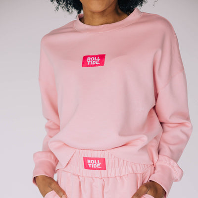 The Light Pink Ava Airy  Shorts |  Roll Tide Woven Label