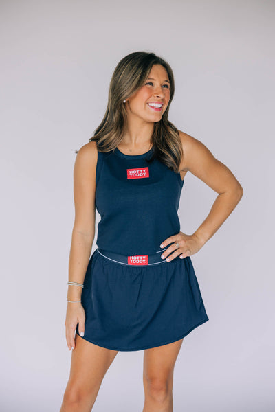 The Black Alli Airy Tennis Skirt | Woo Pig Sooie Woven Label