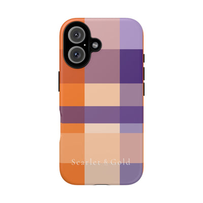 The Orange & Purple Plaid | Phone Case