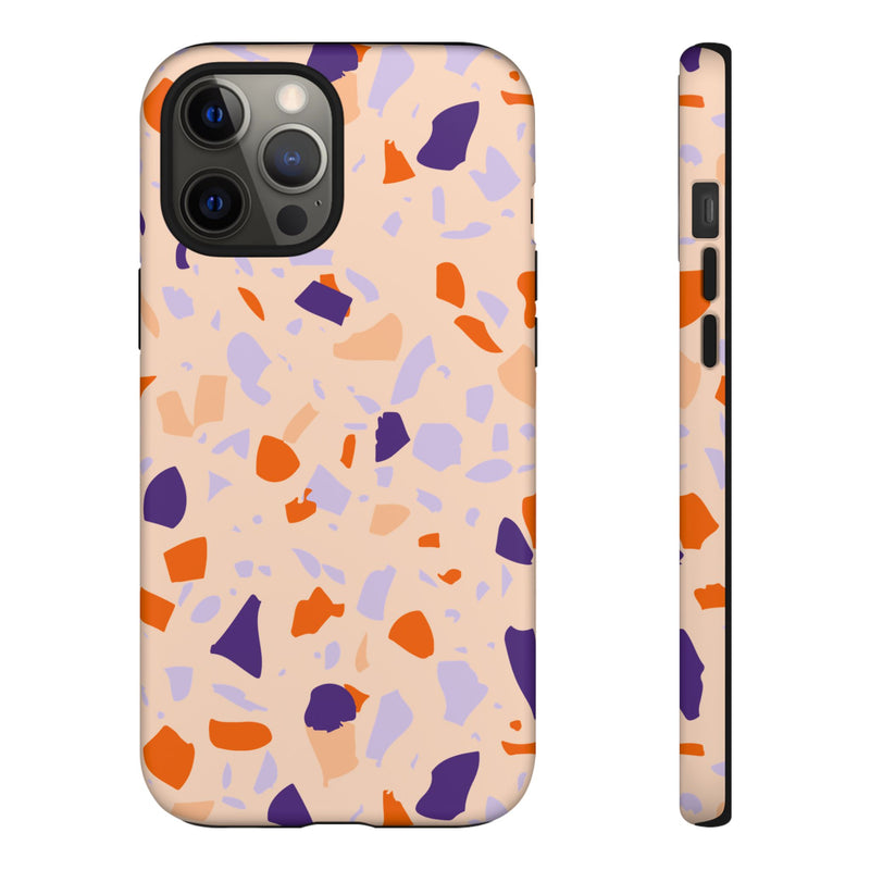 The Orange & Purple Terrazzo | Phone Case