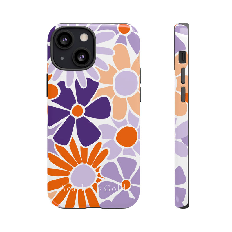 The Orange & Purple Floral | Phone Case