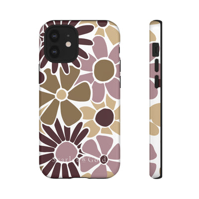 The Maroon & Gold Floral | Phone Case