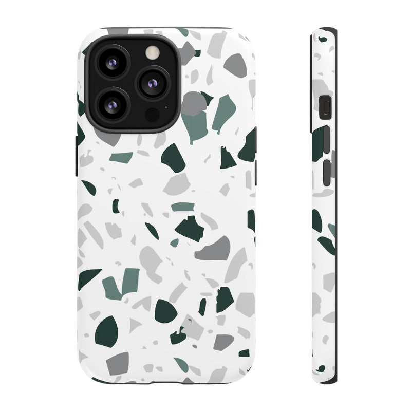 The Green & Grey Terrazzo | Phone Case