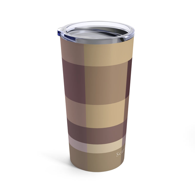 The Maroon & Gold Plaid | Tumbler 20oz