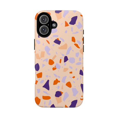 The Orange & Purple Terrazzo | Phone Case