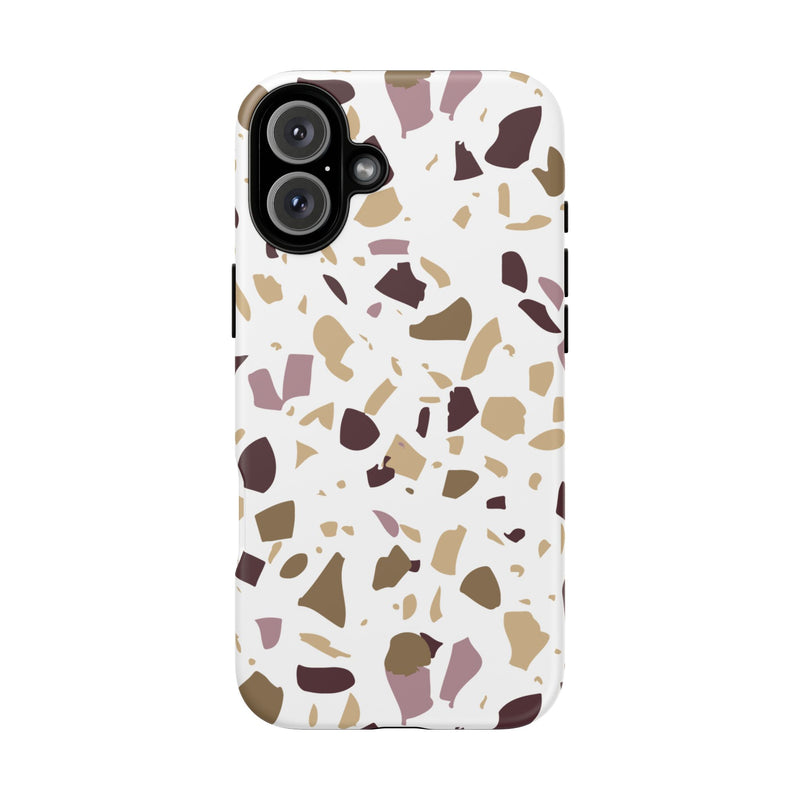 The Maroon & Gold Terrazzo | Phone Case