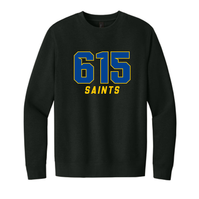 The 615 Saints | Adult Black Fleece Crew