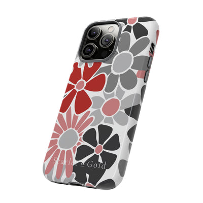 The Red & Black Floral | Phone Case