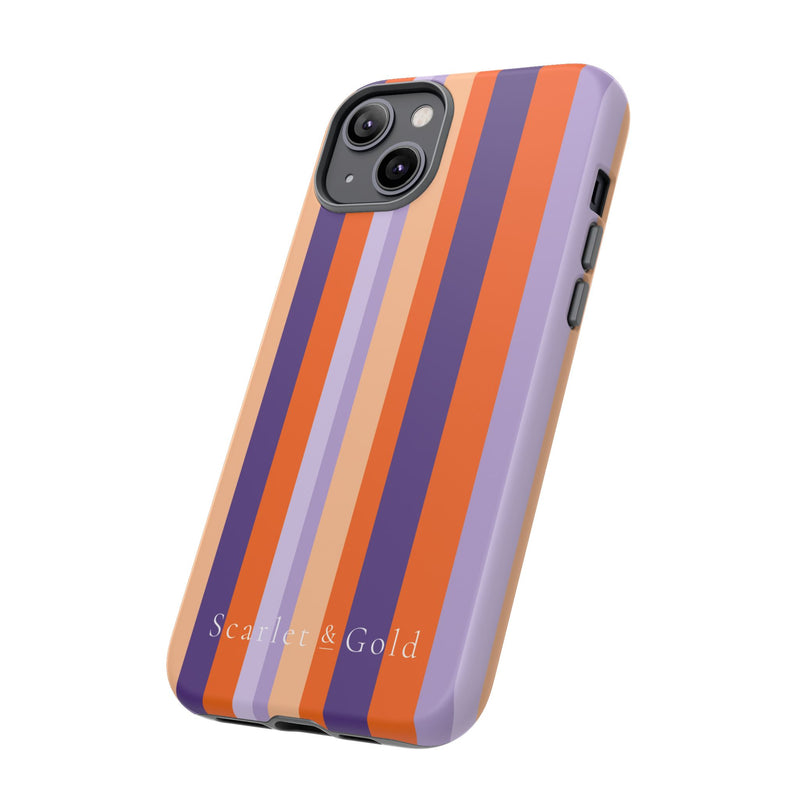 The Orange & Purple Stripes | Phone Case