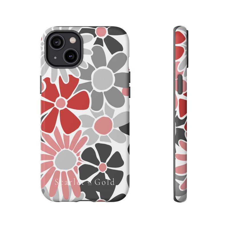 The Red & Black Floral | Phone Case