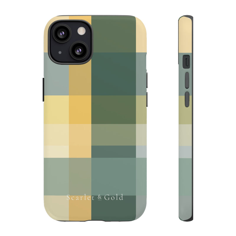 The Green & Gold Plaid | Phone Case