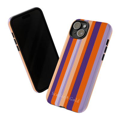 The Orange & Purple Stripes | Phone Case