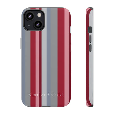 The Crimson & White Stripes | Phone Case