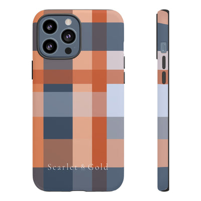 The Orange & Blue Plaid | Phone Case