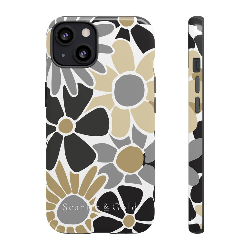 The Black & Gold Floral | Phone Case