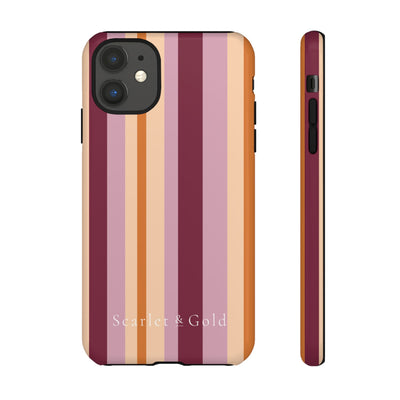 The Maroon & Orange Stripes | Phone Case