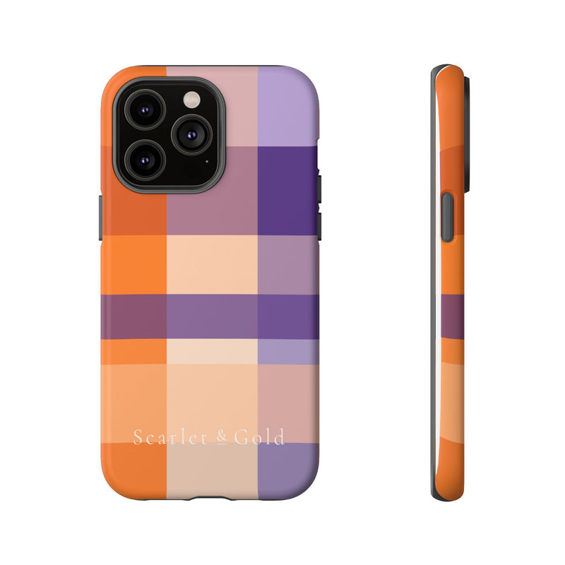 The Orange & Purple Plaid | Phone Case