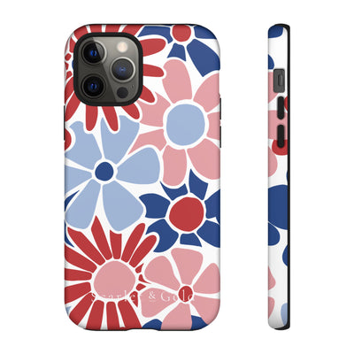 The Red & Royal Floral | Phone Case