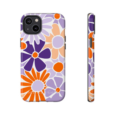 The Orange & Purple Floral | Phone Case