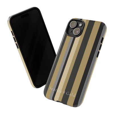 The Black & Gold Stripes | Phone Case