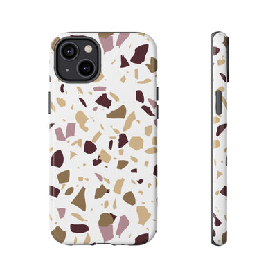 The Maroon & Gold Terrazzo | Phone Case