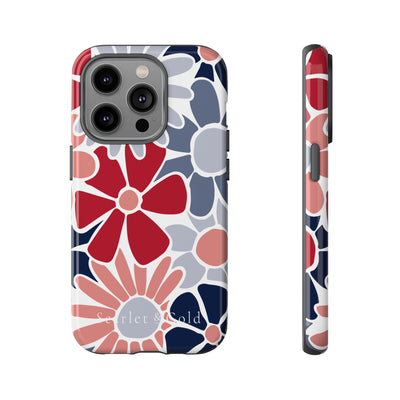 The Red & Blue Floral | Phone Case