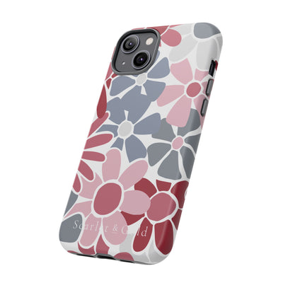 The Crimson & White Floral | Phone Case