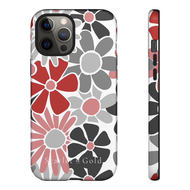 The Red & Black Floral | Phone Case