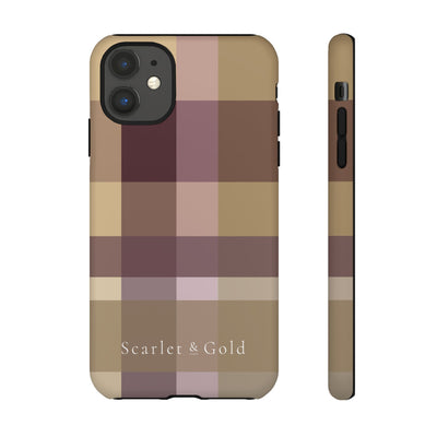 The Maroon & Gold Plaid | Phone Case