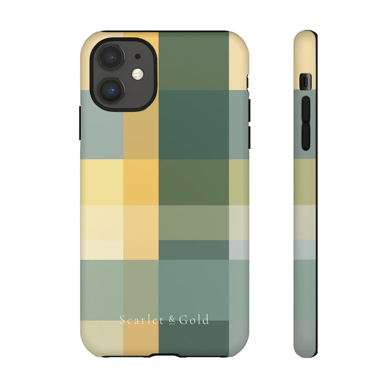 The Green & Gold Plaid | Phone Case