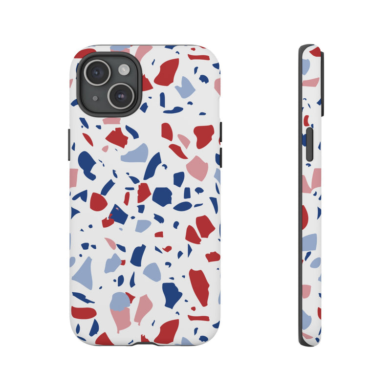 The Red & Royal Terrazzo | Phone Case