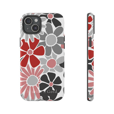 The Red & Black Floral | Phone Case