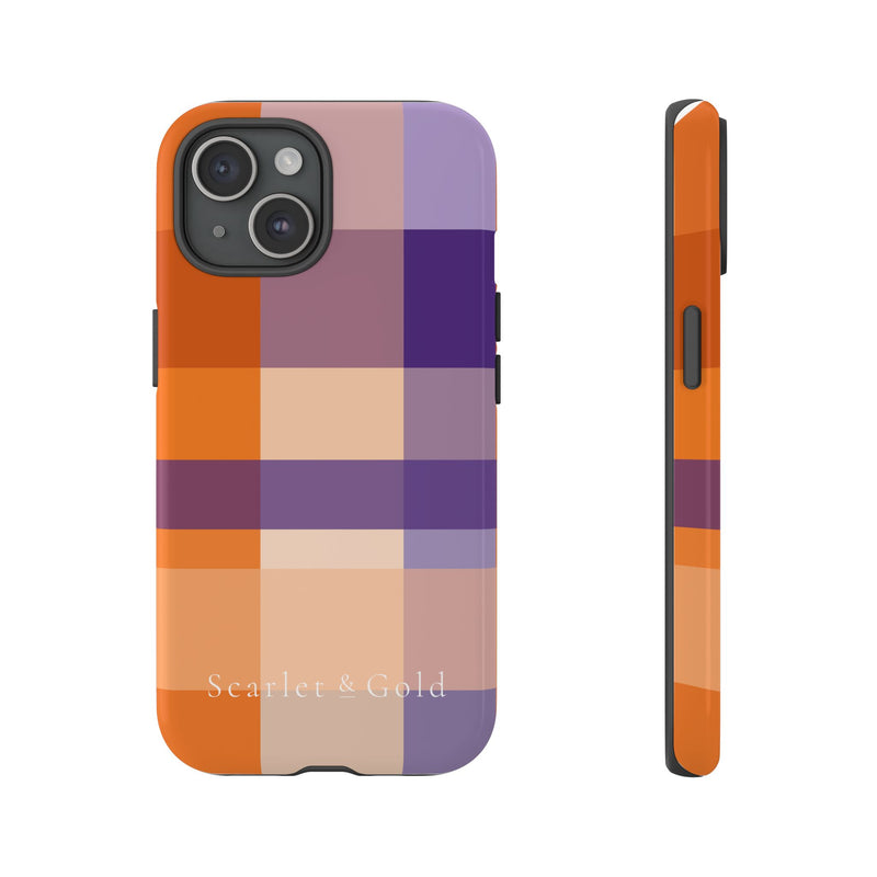 The Orange & Purple Plaid | Phone Case