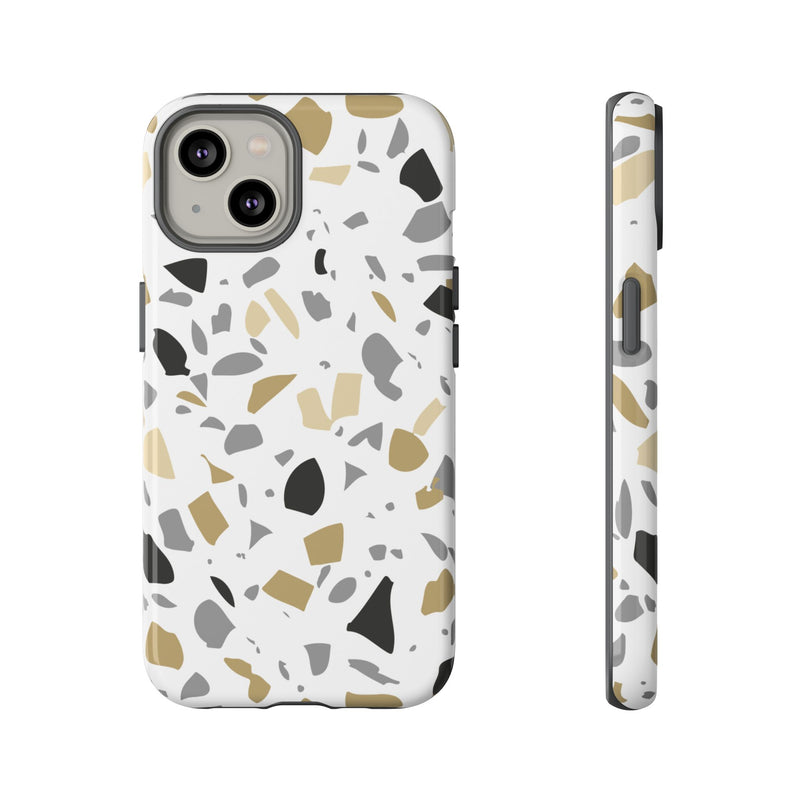 The Black & Gold Terrazzo | Phone Case