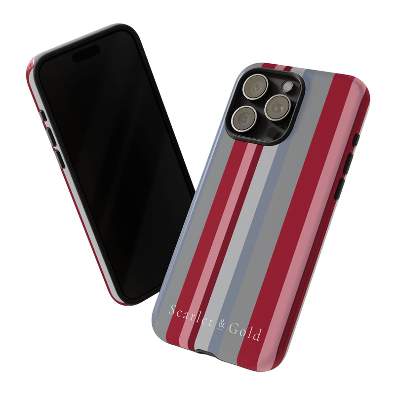 The Crimson & White Stripes | Phone Case