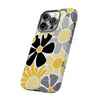 The Yellow & Black Floral | Phone Case