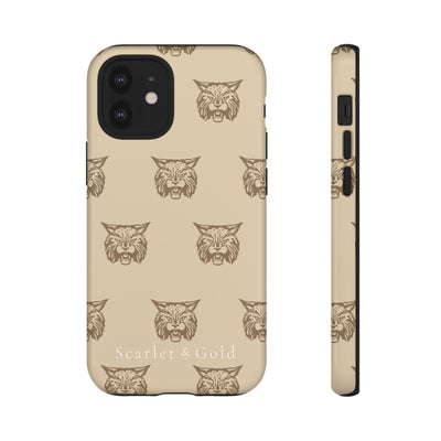 The Gold Bobcats Head Repeat | Phone Case