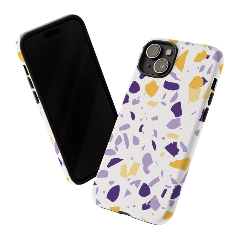 The Yellow & Purple Terrazzo | Phone Case