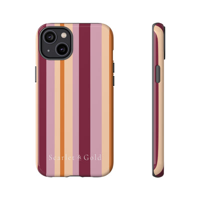 The Maroon & Orange Stripes | Phone Case