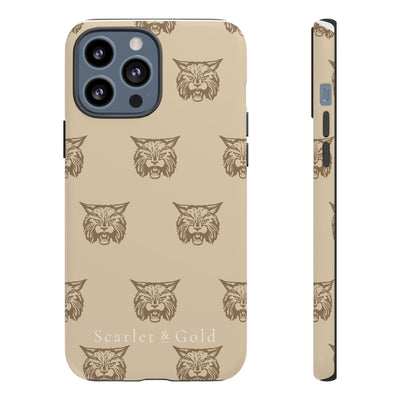 The Gold Bobcats Head Repeat | Phone Case