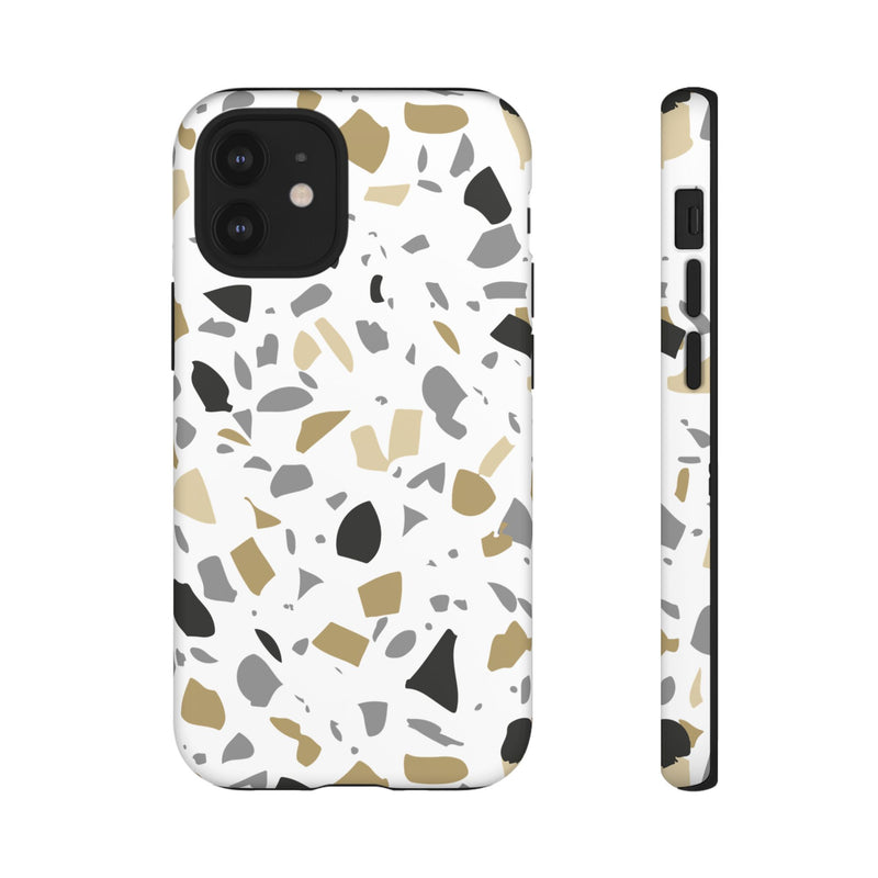 The Black & Gold Terrazzo | Phone Case