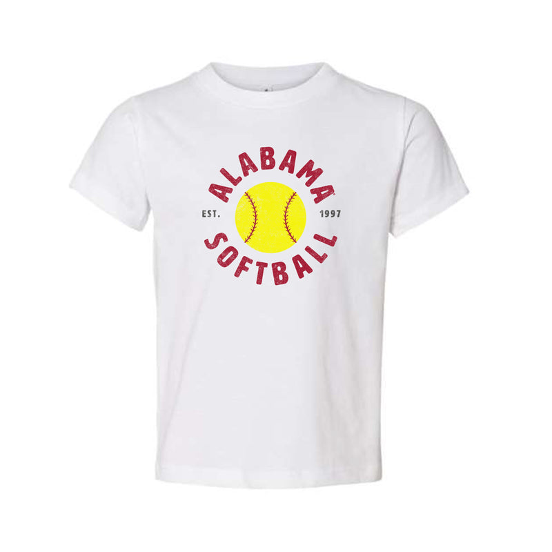 The Alabama Softball Est | White Toddler Tee